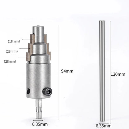 Universal Electric Drill Pipe Breaker Wire Extractor Manual Faucet Angle Valve Remover Tool 4/6 mm 1 inch Connecting Hardware