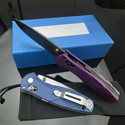 BM 585 Knife Mini-Barrage Assisted Folding Knife Outdoor Hunting Camping Survival Pocket EDC Tool Multitools Hand Knife