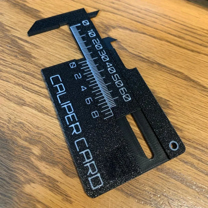 0-80mm High Precision Card Type Vernier Caliper 3D Printing Lightweight Scratch Resistant PLA Portable Caliper Card DIY Model