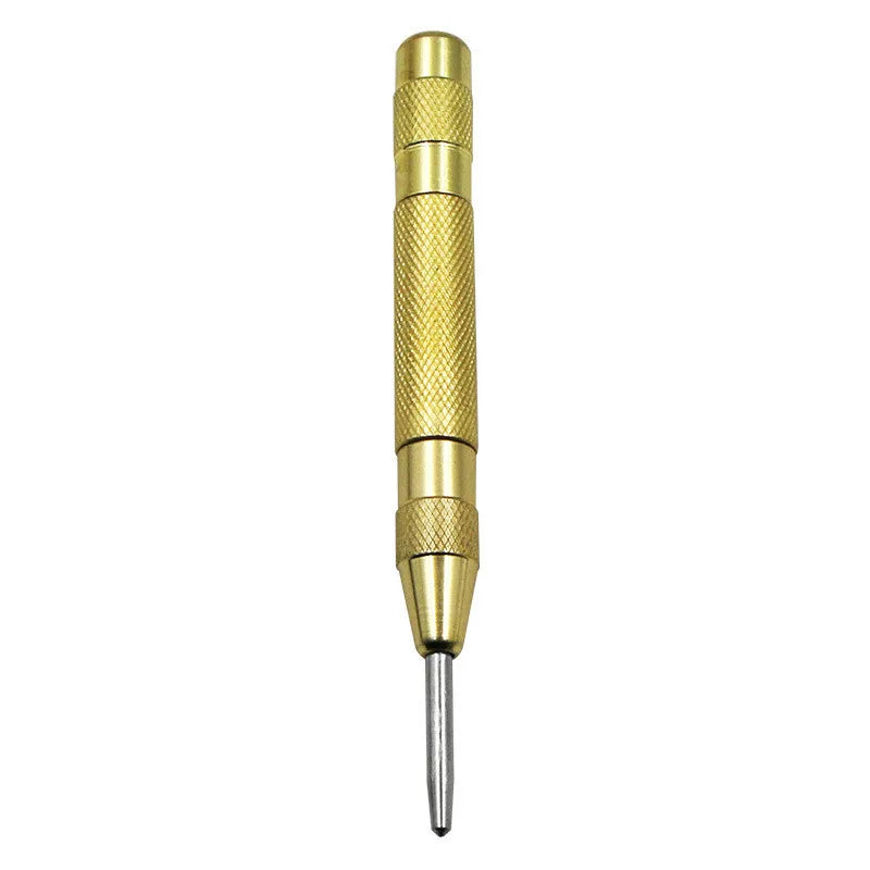 Automatic center punching woodworking marking tool, metal drill bit woodworking pressing teeth fixed-point punching marking tool