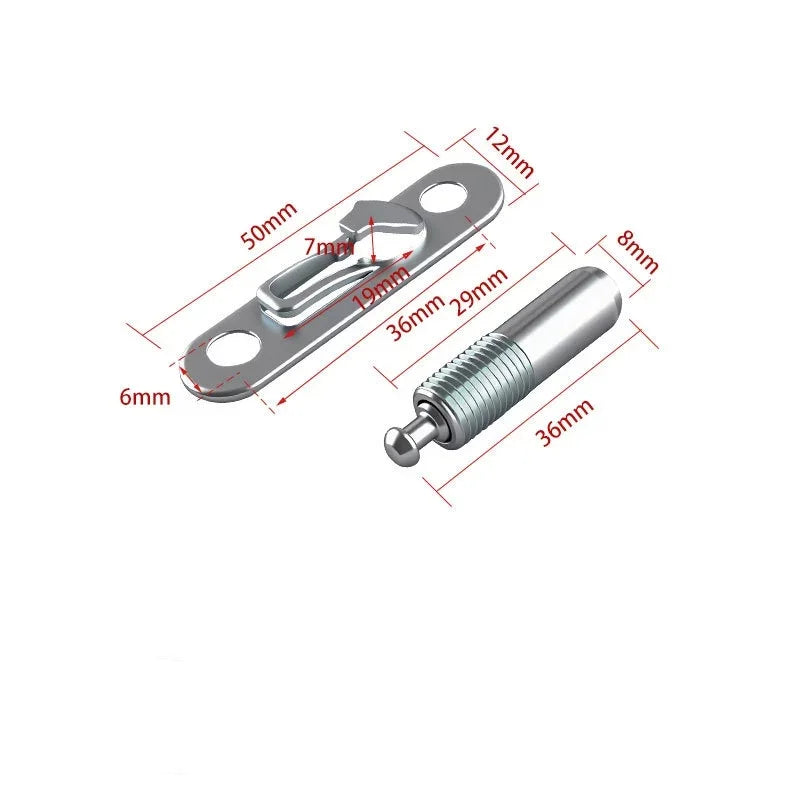 20pcs Concealed Installation Wardrobe Sliding Buckle Invisible Two in one Invisible Connectors Elastic Hardware Tool