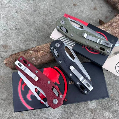 MSI-1 Pocket Folding Knife 440c Steel Blade Nylon Fiber Handle Outdoor Camping Hiking EDC Exploration Tool Men's Gift
