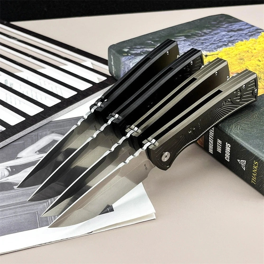 High-Quality 229 Pocket Folding Knife with D2 Blade and T6 Aluminum Handle—EDC, Camping, Outdoor, Pocket Knife for Exploration, Cutting, Mountaineering, Rescue, Fishing, Hiking, and More—Multipurpose Tool and Gift