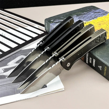 High-Quality 229 Pocket Folding Knife with D2 Blade and T6 Aluminum Handle—EDC, Camping, Outdoor, Pocket Knife for Exploration, Cutting, Mountaineering, Rescue, Fishing, Hiking, and More—Multipurpose Tool and Gift