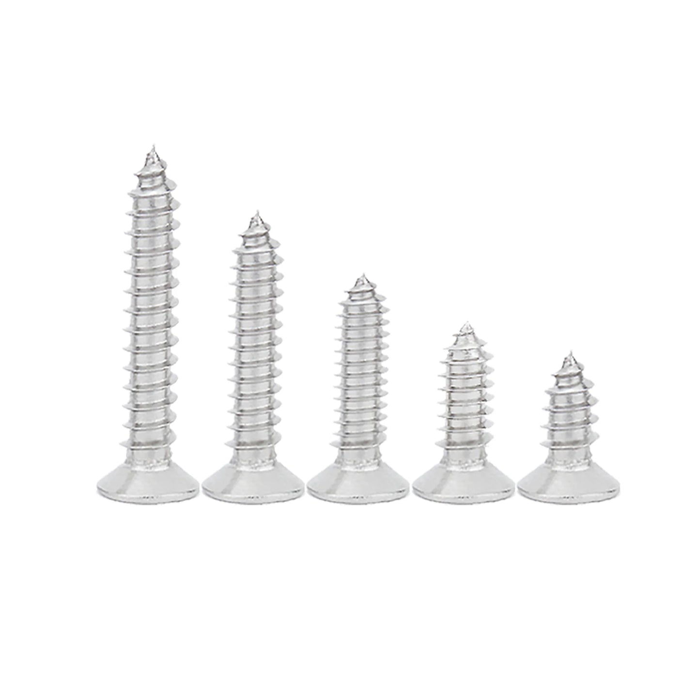 400pcs Flat Head Wood screws Assortment kit Phillips Tips screw set M2x4mm-20mm Self-tapping Screws Wood Screw