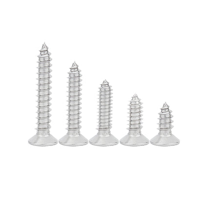 400pcs Flat Head Wood screws Assortment kit Phillips Tips screw set M2x4mm-20mm Self-tapping Screws Wood Screw