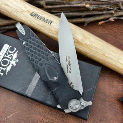High Hardness Stainless Steel D2 Folding Knife with G10 Handle Suitable for Outdoor Camping, Hiking, Daily Emergency Carrying, Practical Cutting Knife, Fishing Knife, Exploration Series Tools, Men's Gift.