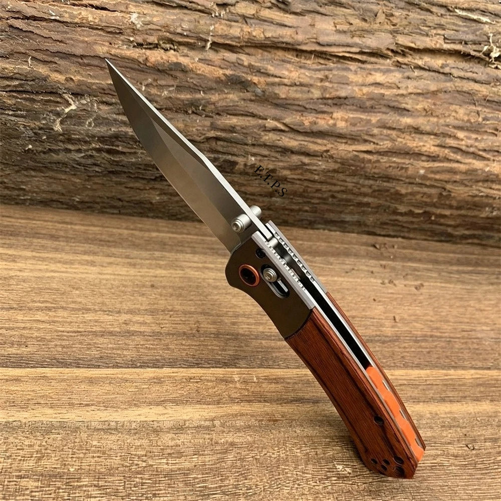 Pocket Knife BM 15080 Hunt Crooked River Folding Knife Point Blade Hunting Camping Outdoor Knives