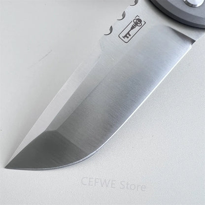 Ultramar Redencion 229 Folding Knife, Solid Titanium Alloy Handle and Sharp Blade, Portable EDC Pocket Knife Outdoor Camping Hiking Daily Cutting Tool