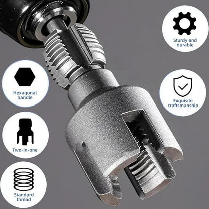 Integrated Internal & External Pipe Threading Tool, PVC Pipe Threader Set 1/2" 3/4" 1'', Pipe Thread Cutting Tool, Thread Maker