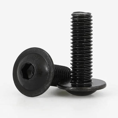 ISO 7380-2 10.9 Grade High Tensile Black Carbon Steel Button Head Hex Socket Screw with Flange M5 M6 M8 Collared Bolt