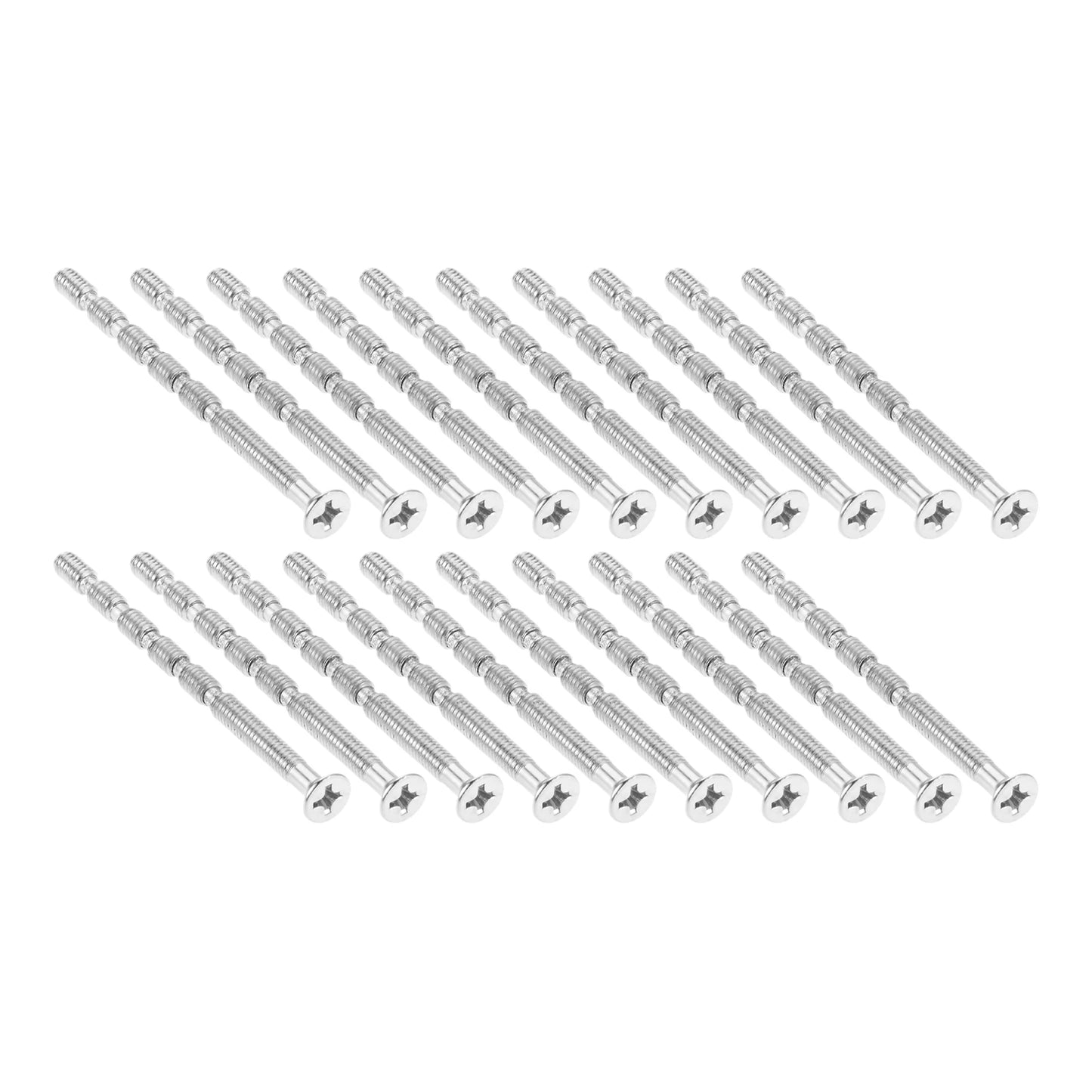 20 or 10pcs M4 Door Handle Fixing Screw Bolts Snap Off Cuttable Connecting Screws for Door Knob Handle Locks Hardware 45mm-110mm