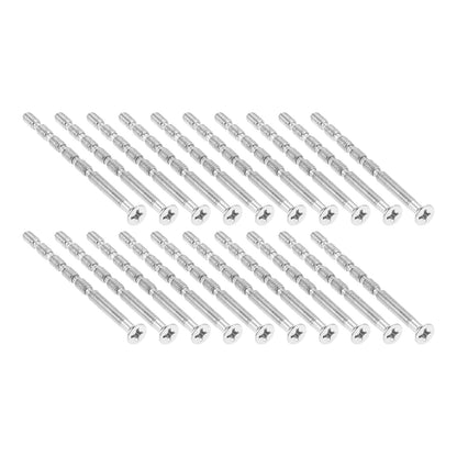 20 or 10pcs M4 Door Handle Fixing Screw Bolts Snap Off Cuttable Connecting Screws for Door Knob Handle Locks Hardware 45mm-110mm