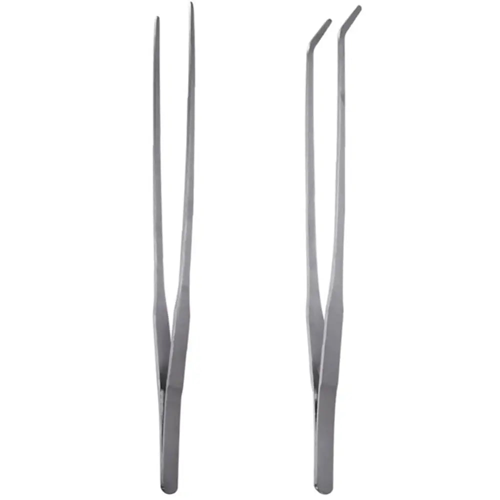 1pc Straight/Elbow Stainless Steel Tank Tweezers Pliers Aquarium Tool Fish Tank Aquatic Plants Forceps Clip for Cleaning Tool