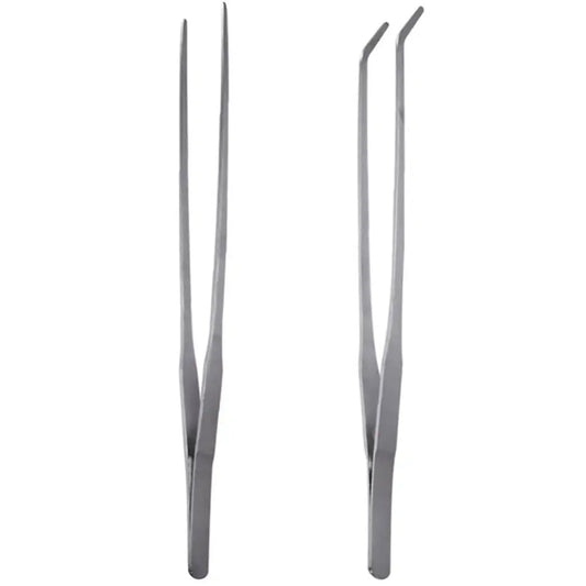 1pc Straight/Elbow Stainless Steel Tank Tweezers Pliers Aquarium Tool Fish Tank Aquatic Plants Forceps Clip for Cleaning Tool