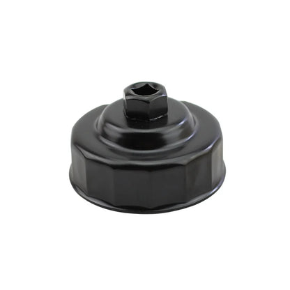 76mm Oil Filter Cap Wrench Removal Tool Socket Style 14 Flutes Carbon Steel Non Slip Grip Tool