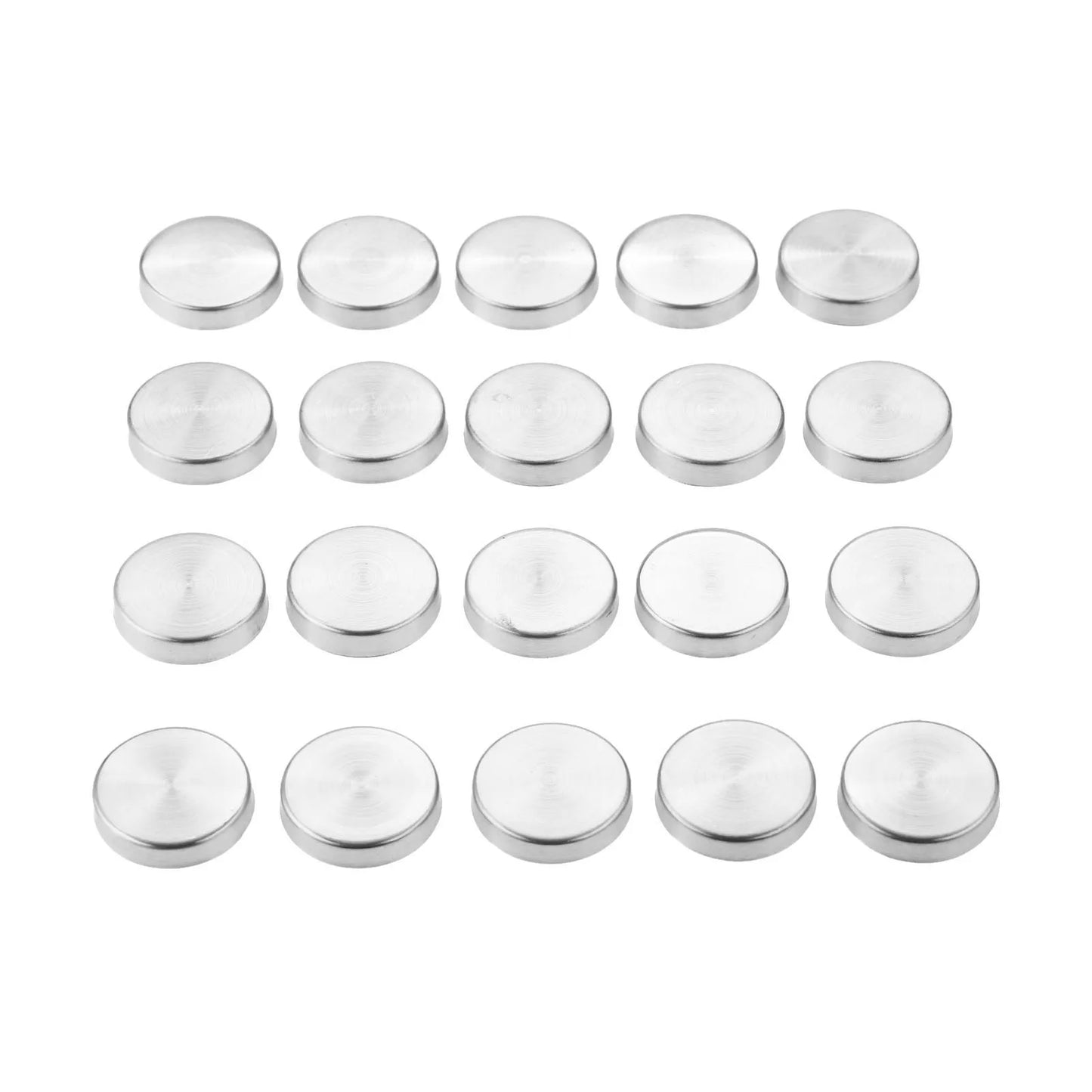 DRELD 20Pcs Stainless Steel Decorative Mirror Screw Cap Nails Screw Covers Fasteners & Hooks Furniture Hardware 16/18/20/22/25mm
