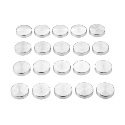 DRELD 20Pcs Stainless Steel Decorative Mirror Screw Cap Nails Screw Covers Fasteners & Hooks Furniture Hardware 16/18/20/22/25mm