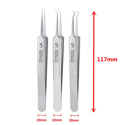 German Ultra-Fine No. 5 Cell Pimple Blackhead Tweezers Beauty Salon Scraping Closing Tool Acne Needle Artifact