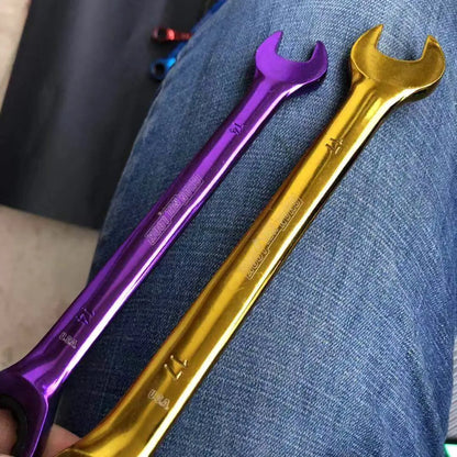 Multi-function Ratchet Wrenches Dual-purpose Open Movable Wrench Hex Key Hardware Hand Tools Accessories 8/10/12/14/17/19mm