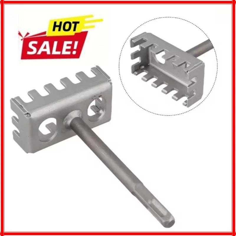 Square Hole Opener for SDS Plus Rotary Hammer Fast Wall Square Hole Puncher for Electrical Box Wall Slotting Installation Socket