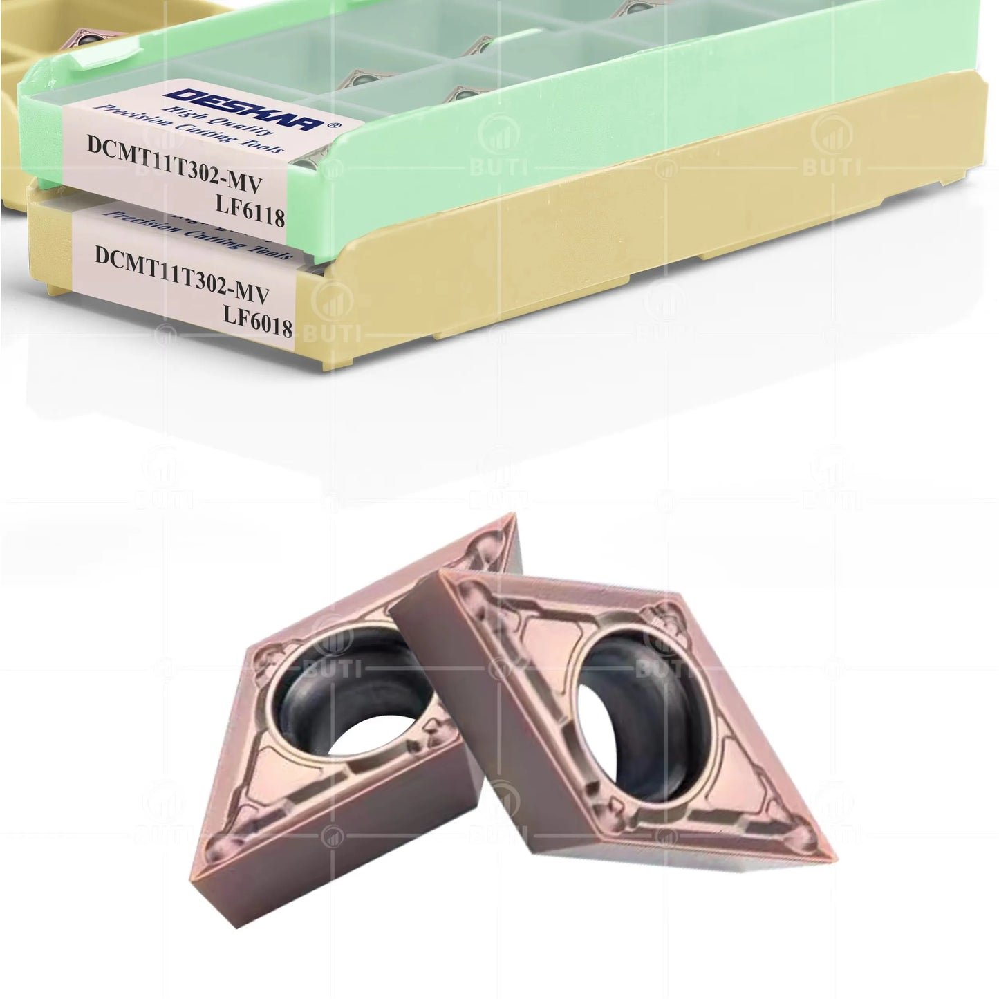 DESKAR 100% Original Lathe Cutter Tools DCMT11T302-MV LF6018 LF6118 Inner Hole Turning Blade Used For Processing Stainless Steel
