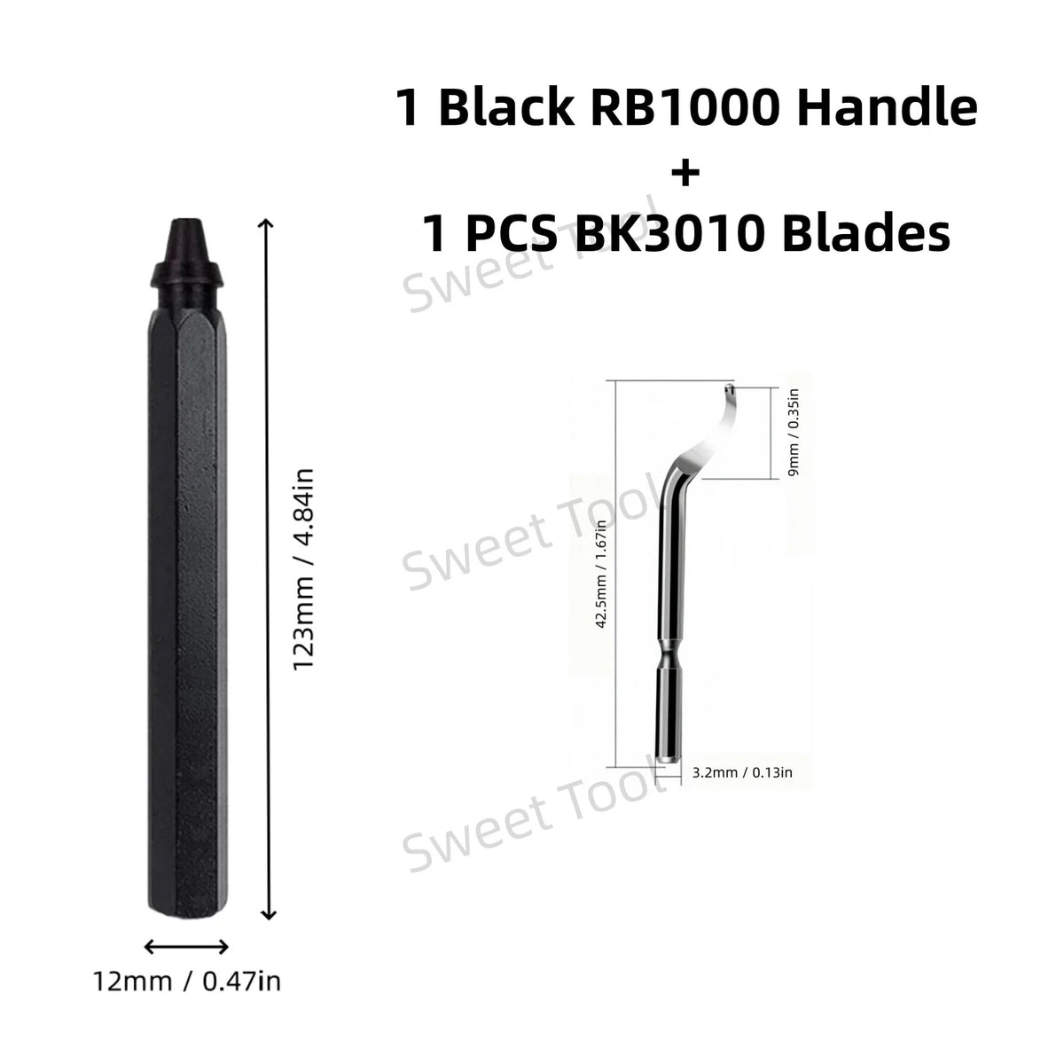 Deburring Tool Metal Handle with 1/10/11 Swivel Blades Burr Removal Reamer Tool for Plastic Metal Copper PVC Resin 3D Printing