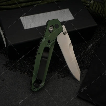 Osborne S30V Satin Plain Blade BM 940 Folding Knife with Pocket Clip High-quality Outdoor Preferred Picnic Cutting Knives