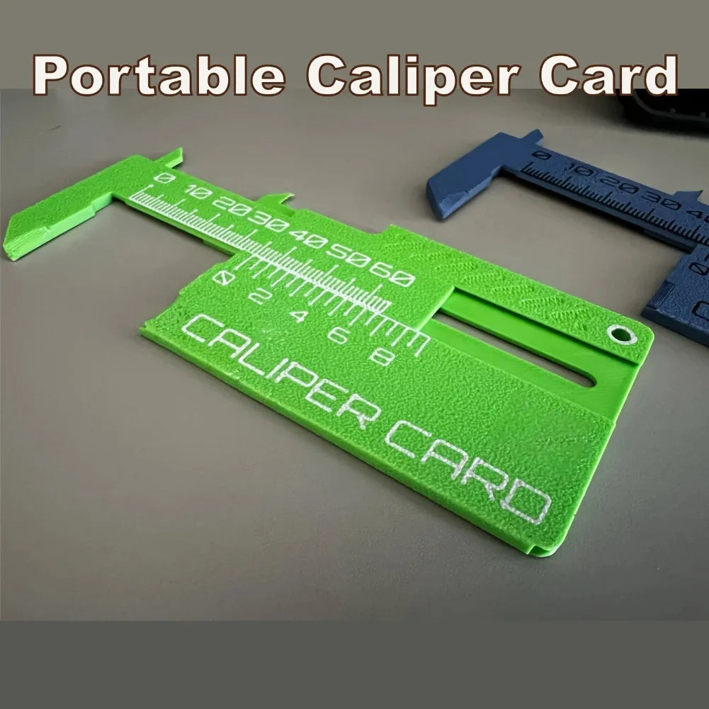 0-80mm High Precision Card Type Vernier Caliper 3D Printing Lightweight Scratch Resistant PLA Portable Caliper Card DIY Model