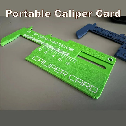 0-80mm High Precision Card Type Vernier Caliper 3D Printing Lightweight Scratch Resistant PLA Portable Caliper Card DIY Model