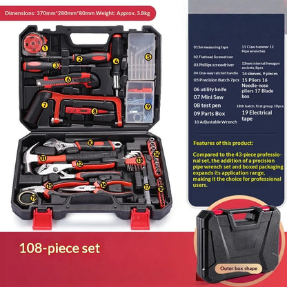 Household Hardware Tool Set Combination Manual Repair Electrician Tools Sheik Mainland Socket Set 육각렌치세트 신기한 공구 Herramientas 공구