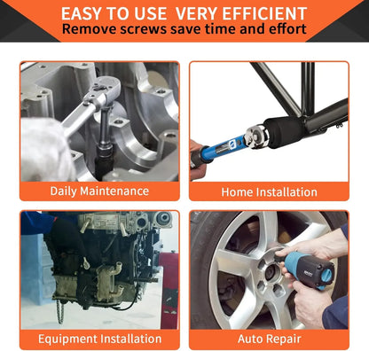 1/2" Drive Deep Impact Socket Drive Metric Wrench Socket Deep Impact Socket Pneumatic Wrench Head Tire Removal Tools