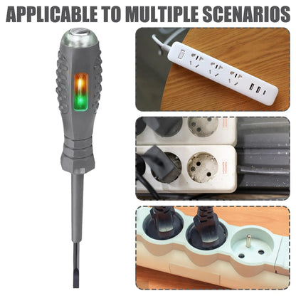 Intelligent Voltage Tester Pen Magnetic Electricity Tester Screwdriver Detector Live Wire Circuit Tester With LED Light Display