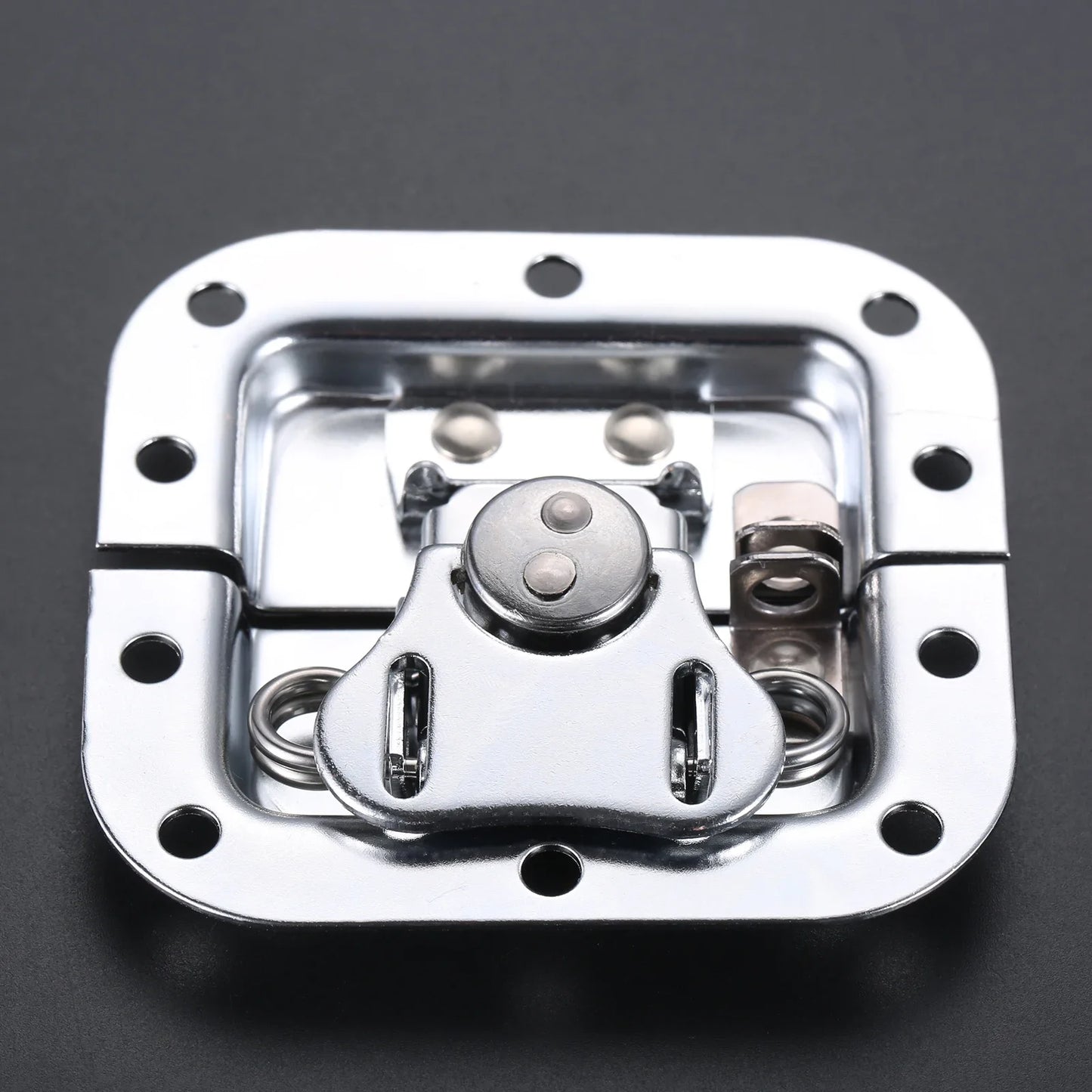 4 Sets 82*77mm Butterfly Lock Road Flight Case Tool Box Air Box Lock Luggage Butterfly Hasp Latch Hardware Fitting Padlockable