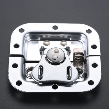 4 Sets 82*77mm Butterfly Lock Road Flight Case Tool Box Air Box Lock Luggage Butterfly Hasp Latch Hardware Fitting Padlockable