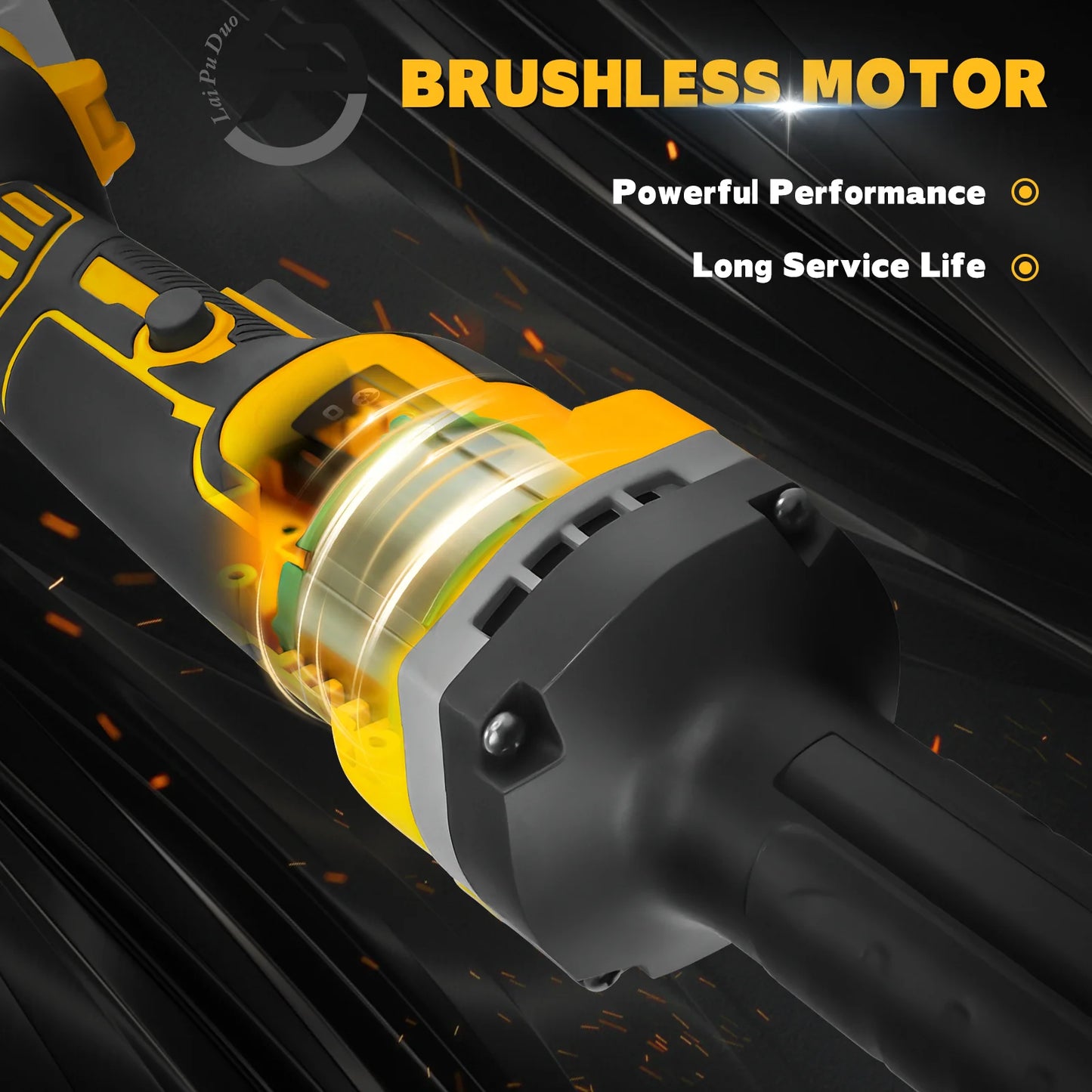 Brushless Electric Die Grinder 4 Variable Speed Cordless Grinder Metal Grinding Polishing Deburring For Dewalt 20V Battery Pin