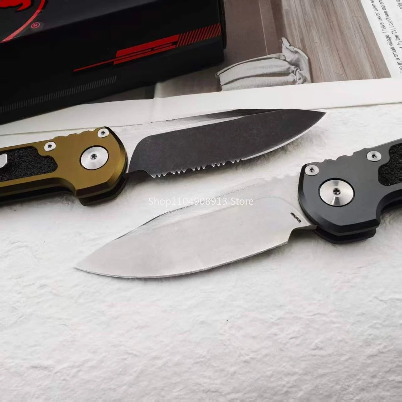 LUDT Gen III D2 Outdoor Pocket Knife Jungle Adventure Survival Quick Open Aluminium Alloy Handle Folding Knife Camping Tools