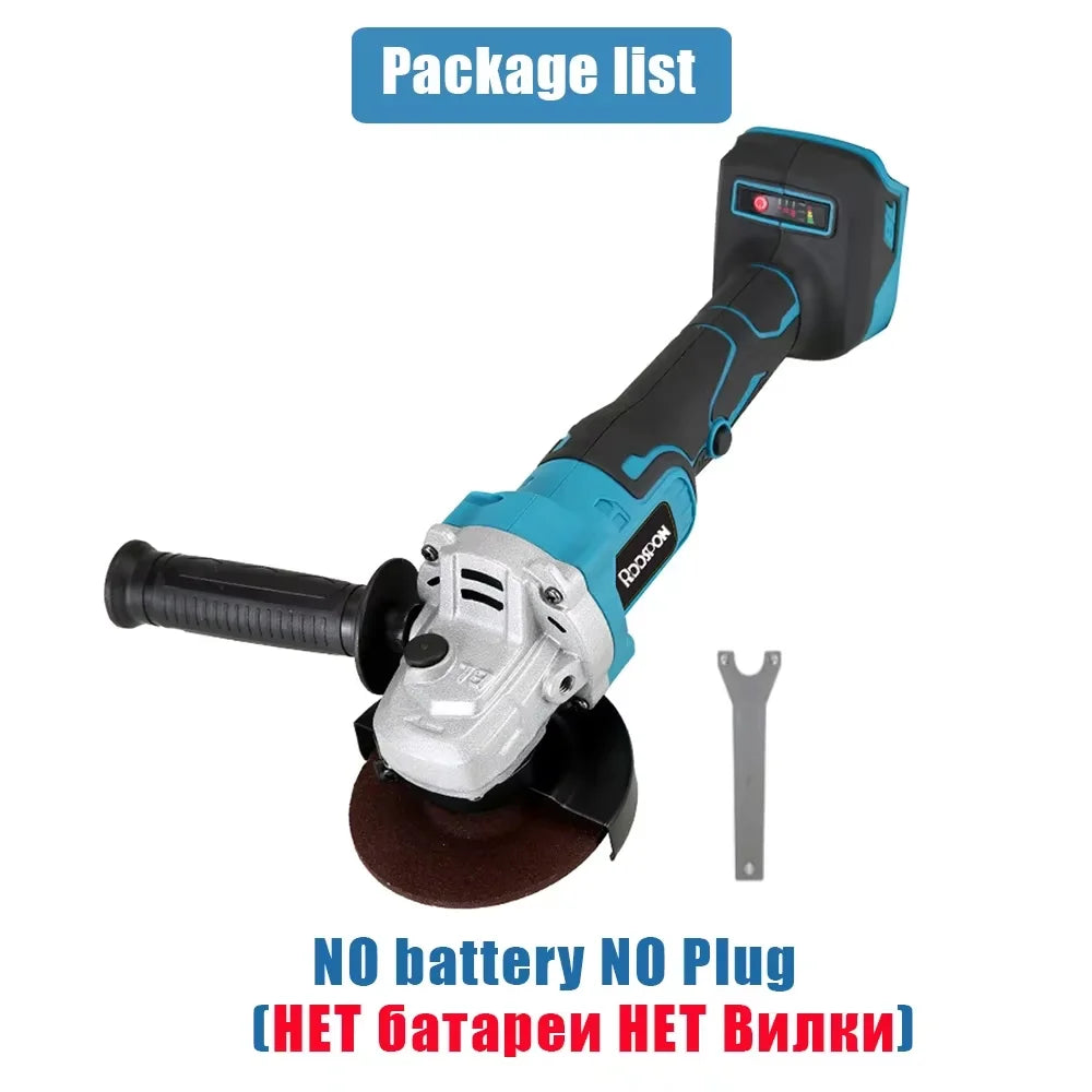 125/100mm  Angle Grinder Brushless Variable 3-Speed  Lithium-Ion Grinding Cutting Machine Polisher Power Tool For Makita Battery