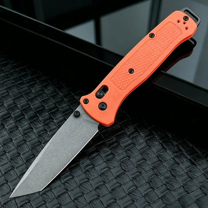 BM 537 EDC Outdoor Lightweight Folding Knife High Hardness Camping Fishing Knife Wilderness Adventure Climbing Portable Tools Backpacking Trekking Perfect Gear Nylon Fiber Handle Gift