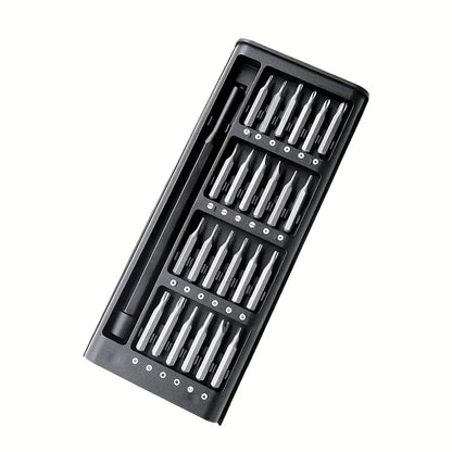 25 in 1 mini screwdriver set, flat head and cross shaped small screwdrivers, suitable for electronic products