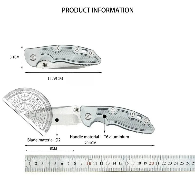 Hinderer XM18 Multi-functional Folding Pocket Knife D2 Steel Blade T6 Aluminum Handle Outdoor Camping Cutting Knives Escape Tool