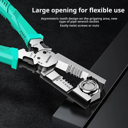 SAMZHE Multifunctional Pliers Wire Stripper Chrome Vanadium Steel Industrial Grade Wire Pliers Hardware Manual Tools