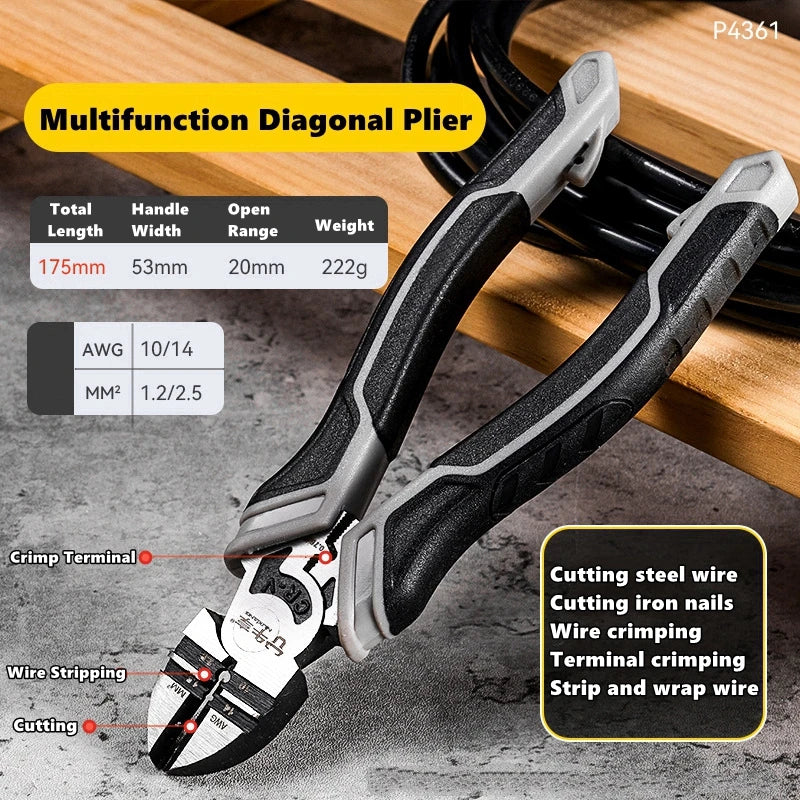 Multifunctional Universal Diagonal Pliers Needle Nose Pliers Hardware Tools Universal Wire Cutters Electrician Repair Pliers