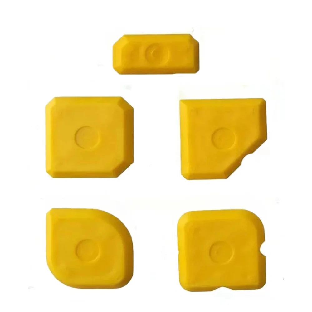 5in1 Silicone Scraper Squeegee Glue Remover Knife Caulking Angle Beauty Crack Trowel Tool Grout Scraper Kit Multifunctional Home