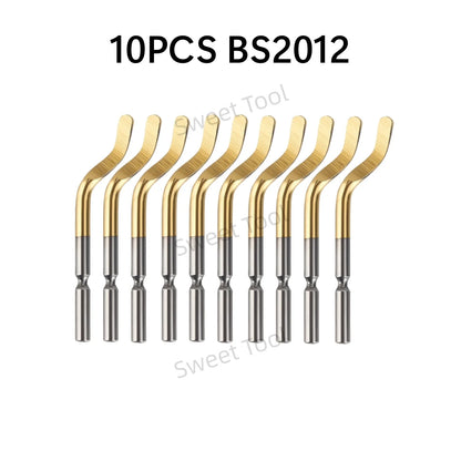 Deburring Tool Metal Handle with 1/10/11 Swivel Blades Burr Removal Reamer Tool for Plastic Metal Copper PVC Resin 3D Printing