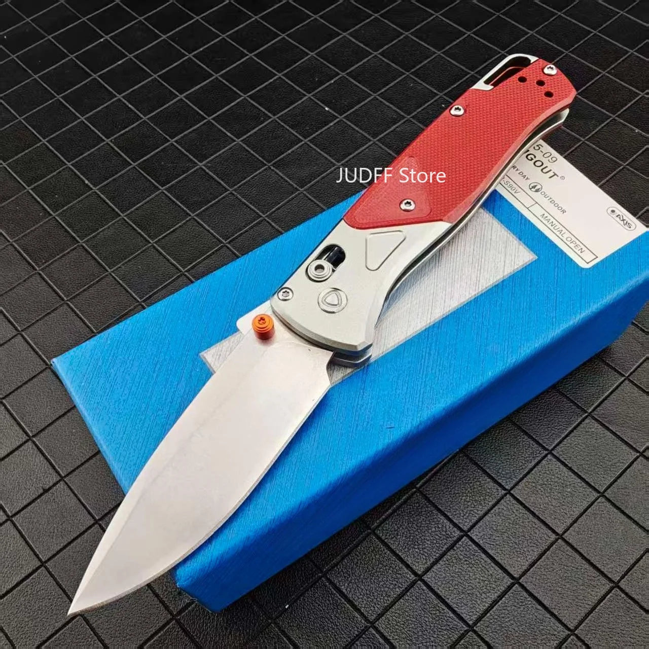 BM 535-9 Practical Foldable Pocket Cutting Knife Premium D2 Tool Steel Blade Manual Open Folding Knife For Outdoor Camping Hiking Backpacking Trips EDC Carry Tool