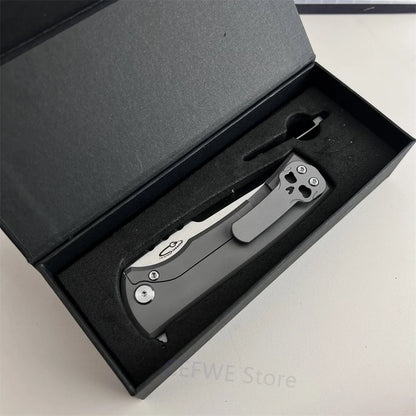 Ultramar Redencion 229 Folding Knife, Solid Titanium Alloy Handle and Sharp Blade, Portable EDC Pocket Knife Outdoor Camping Hiking Daily Cutting Tool