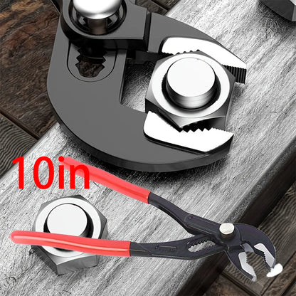 Water Pump Pliers Notch Pliers Self-Locking Pipe Pliers Multifunctional Automatic Adjustment Household Faucet Universal Wrench