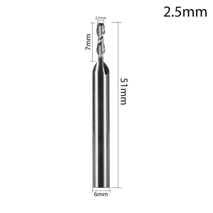1/5pcs Steel 1-12mm Machine Tool Wood-Cutter Tools Woodworking Drill Bits CNC Straight Shank Milling Cutters Mill Cutter