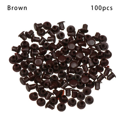 100Pcs Useful Hole Ornament Drill Hole Plug Hardware Furniture Hole Covers Dust Plug Stopper Protective Cap Screw Decor